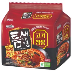 틈새라면 고기짬뽕 120g, 4개