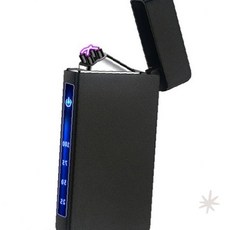 무연료 점화 장치 전자식 아크 방전 방식 휴대 점화기 야외 캠핑 등산 비상용, 1개, 더블아크 플라즈마라이터-무지바이올렛