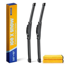 미국출고 아마존4.5+ 188121 ICEXSNOW 71.1cm(28인치)+40.6cm(16인치) 앞유리 와이퍼 블레이드 교체 닛산 2016 2017 2018 2019 2020