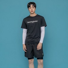 Herringbone 男款衝浪二合一抽繩短褲緊身褲 A162M