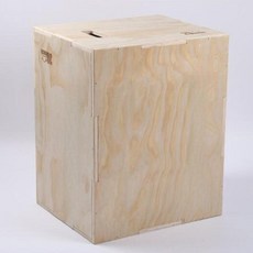 나무 플라이오박스 점프 트레이닝용 미끄럼 방지 스텝업 피트니스 장비 (스쿼트 및 런지용), 04 7.9x8.7x13.8inch