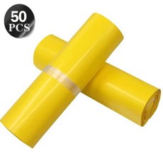 GEEKI 택배 봉투 의류 쇼핑몰 포장 비닐 포장지 흰색 우편 가방 폴리 패키지 플라스틱 자체 접착 백 파우치 50 개, 06 Yellow_07 35*45 센치메터