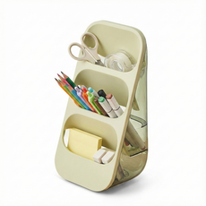 세로나 3단 데스크 오거나이저, 1개, 올리브