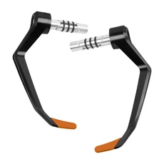 BMW 혼다 가와사키 야마하 스즈키 두카티용 범용 핸들바 그립 브레이크 클러치 레버 핸드가드 가드 보호, 01 China Mainland, 05 오렌지