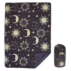 Sheelokhwui 방수 야외 담요 200.7 x 139.7cm(79 55인치) 대형 휴대용 피크닉 공원 잔디 해변 콘서트용 접이식 매트 (추상 라인) 285164 8