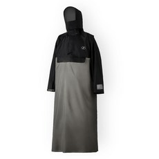 Check2Check-側開秒穿後背包極鋒雨衣, 鈦灰拼黑, 1套
