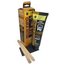 Phix Doctor SunPowered Dura Resin Mondo 듀얼 포뮬라 범용 레진 에폭시 및 폴리에스터 안전 서핑보드 딩 수리 키트 (59.1ml/2온스)