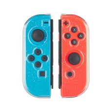 호후 스위치 조이콘 글리터 TPU 젤리 커버, 글리터(클리어), 1개
