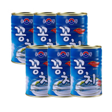 유동 꽁치 통조림 캔, 6개, 400g