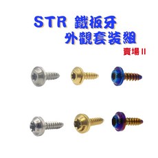 SOMOTO台灣製 STR UFO頭鐵板牙螺絲組 龍頭 車殼 空濾 多部位選購 白鐵/鍍鈦/鍍金/鍍黑, 14.乘客踏板,白鐵原色, 1個