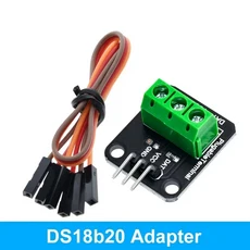 Arduino용 방수 온도 센서 모듈 키트 디지털 케이블 스테인리스 스틸 프로브 터미널 어댑터 DS18B20 100cm, 02 DS18B20 module