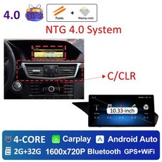 카플레이 모니터 메르세데스 벤츠 E 클래스 W212 2009 - 2016 QLED 스크린 4G 안드로이드 1, 2)NTG4.0 2G 32G