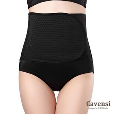 Cavensi 透氣束腹帶 呼吸束腰 產後修復 束腹收腰 A114 經典黑 1XL (建議60-80公斤)