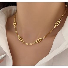 써지컬스틸 럭셔리한 돼지코 체인 목걸이