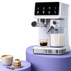 전자동 홈카페 커피머신 에스프레소 라떼 카푸치노 아메리카노 밀크폼 커피메이커, Cream White, CM5600