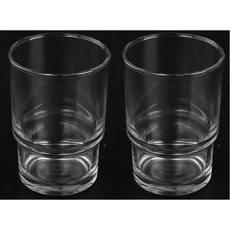 투명 헹굼 컵 텀블러 욕실 칫솔 홀더 교체용 2피스 A64-2