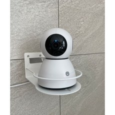 티라미슈 홈캠 거치대 홈카메라 베이비캠 거치대 무타공1초설치 국산 브라켓 CCTV, 1개, 홈캠 화이트