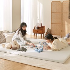 평소생활 크림토퍼 허리편한 바닥 매트리스