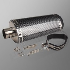 125cc 160cc 더트 핏 자전거 오토바이 38 배기 머플러 리파이어 탄소 섬유 조용한 파이프 저소음 백엔드 범용