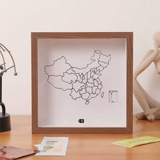 티켓 보관함 수집 홀더 투명 하얀색 15cm 영화 액자, 15cmx15cm, 1매, 커피우드 중국여행