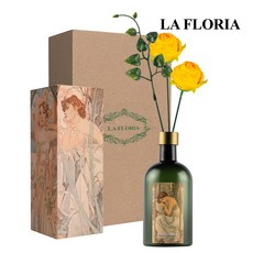 라플로리아 꽃 디퓨저, 1개, 500ml, S6.다시한번힘내요향/A10.둥근장미L12/옐로우