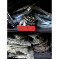 各車種各品牌詢問 BS100/RX125//DT125/名劍125/rzs125/VS100 前後齒盤, 1個, 萬山RX125