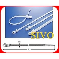 KSS TCV-100 固定鎖式紮線帶 (1包100入) 線材整理 束線帶 捆線帶, 1個