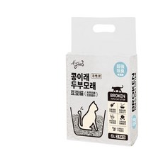 豆豆貓 韓國環保 可沖馬桶 貓砂, 1個, 破碎活性碳 7L,※ 超過兩包請下宅配 ※