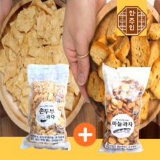 [리치식품 2종혼합] 마늘과자900g +손두부과자1kg 바게트옛날 추억 간식 어른 대용량, 1개, 1.9kg