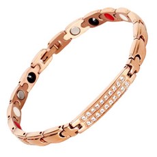 장바9니 게르마늄 팔찌 건강팔찌 커플 조절기세트상품-로즈골드, 1개