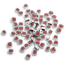 폴리머 클레이 비즈 헤이시 스페이서 비즈 용품 100개 할로윈-3, 감자 튀김