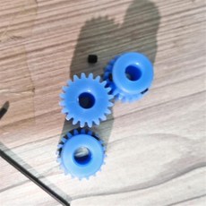 블루 플라스틱 스퍼 기어 스텝 보어 나일론 모터 용도 톱니 크기, C. 35 Teeth, 3. Bore 12mm