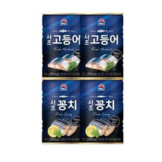 사조 고등어 300g x2개 +사조 꽁치 300g x2개, 4개