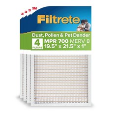 FILTRETE 50.8X76.2X2.5CM(20X30X1인치) 에어컨 히터 에어 필터 3개월 공기 2.5CM( 강함 MERV 꽃가루에 8 700 플리츠 쉬운 흐름 MPR, 19.5 x 21.5 x 1