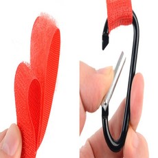 득템골라 카라비너형 탈부착 걸이 1P 무타공봉걸이, 레드