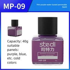 스테디 패널 라인 모델 빌딩용 형광 페인트 잉크 액센트 컬러 취미, 1개, 1L, 16. MP-09