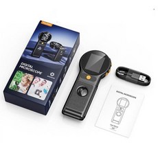 折疊顯微鏡 自動對焦 手持式顯微鏡 200萬畫素 放大鏡 電子顯微鏡 數位顯微鏡, 1個