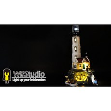WBS樂光創意 21335 燈塔 專用燈組 紙片燈, 1個, 燈組包+USB 電源線