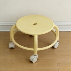 앉은뱅이 의자 어린이용 휴대용 바퀴달린 보호 커브, 대형바퀴 +옐로우 하중 200kg