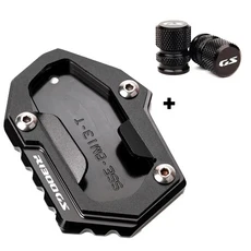 BMW R1300GS R 1300 GS ADV 2024 CNC 오토바이 킥 스탠드 패드 풋 사이드 확장 플레이트 타이어 밸브 캡, 13 1Set-Black
