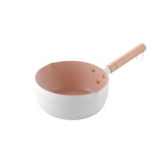 友德信 麥飯石不粘鍋 日式雪平鍋 複合底奶鍋, 1個, 鋁合金複合鍋底 ,20cm海風藍 單鍋