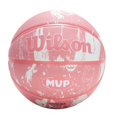 윌슨 남녀공용 MVP 컬러 믹스 BSKT 농구공 WZ3022703CN5, 핑크 화이트, MVP COLOR MIX BSKT PINK WHITE 5