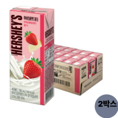 매일유업 허쉬 드링크 딸기 190ml24개입2개, 190ml, 48개
