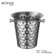 얼음통 아이스버킷 얼음 구리 사케 아이스 칠링, L. 해머 포인트 아이스 버킷 JC344