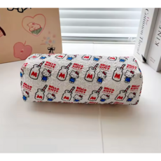 쭈글쭈글한 다양한 키티 필통, 1개, 화이트