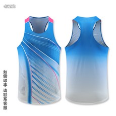acqs 男女款馬拉松背心 訓練速乾透氣跑步健身運動服