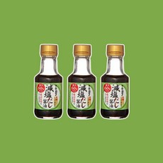 테라오카 가문의 저염 다시 간장, 3개, 140ml