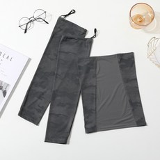 錦綸冰袖男款防曬袖套男士薄款夏天防紫外線運動跑步登山騎行面罩錦綸拼接【迷彩深灰】套裝均碼