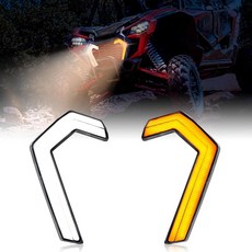 미국출고 아마존4.5+ 162347 POKIAUTO 혼다 탈론 1000용 LED 송곳니 조명 전면 그릴 액센트 조명 방향 지시등 램프 1000R 1000X 1000X-4 20, 미국출고 아마존4.5+ 162347 POKIAUTO 혼