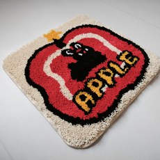 해피유통 유아 아동용 귀여운 캐릭터 원형 방석 소프트 플러시 체크 무늬 좌석 쿠션 사계절 사용 가능, 40*40센티미터., 24